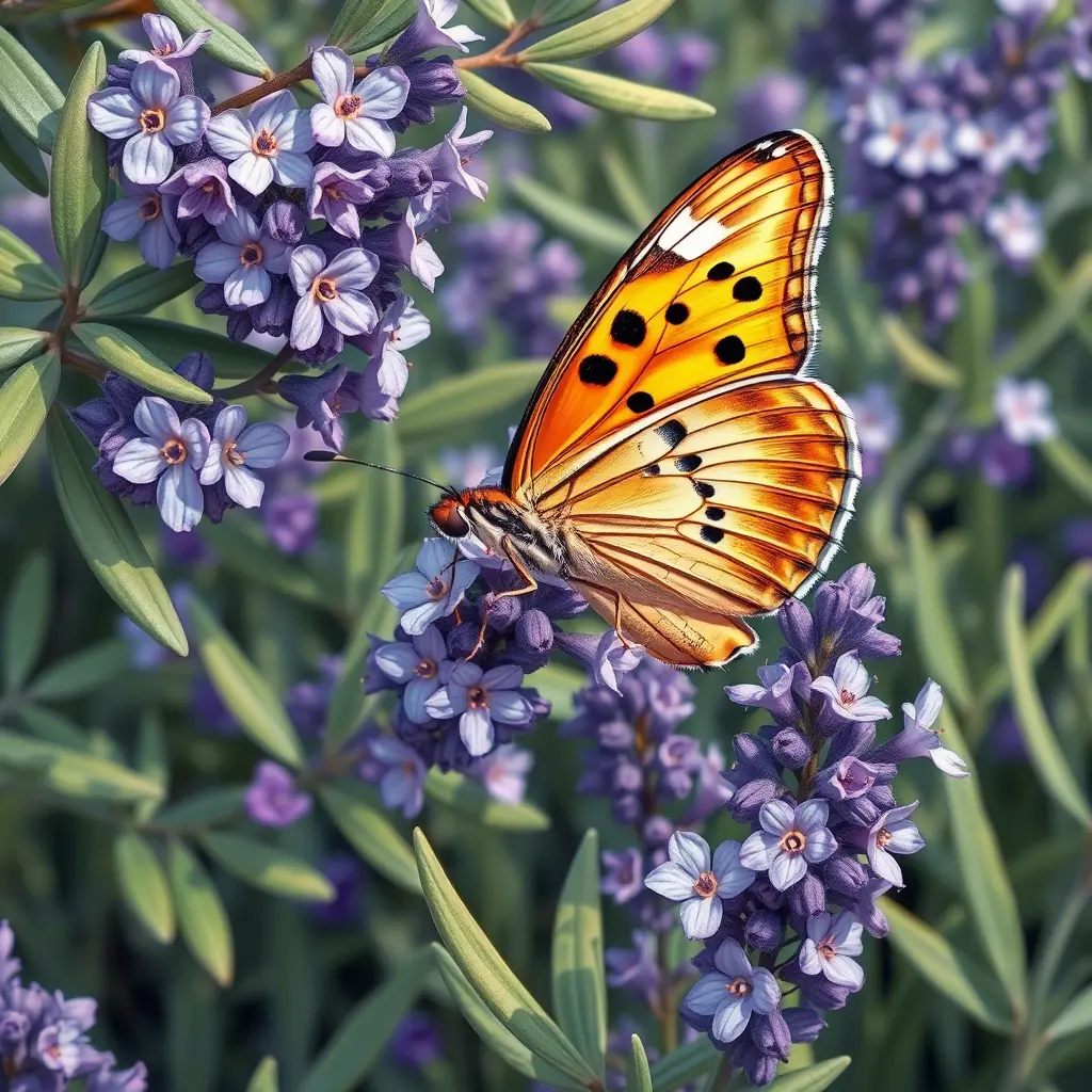 mariposa-olivos-volando-lavanda